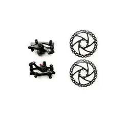 GENERICO - Par de cálipers con pastillas para frenos de disco de bicicleta