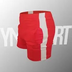 YML SPORT - Short de Entrenamiento Hombre - Short GYM Rojo -