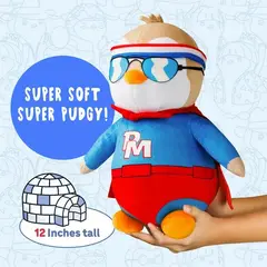 GENERICO - Peluche Pinguino Superheroe coleccionable con tarjeta NFT