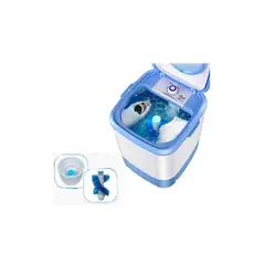 GENERICO - Mini Lavadora 6,5kg Tambor De Acero Inox Lava Enjuaga Centrifuga ZAPATILLAS PRENDAS PEQUEÑAS