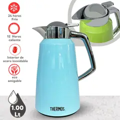 THERMOS - JARRA TÉRMICO DE ACERO VICTORIA CELESTE 1 L
