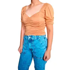 GENERICO - Blusa mujer Mirella - Camel