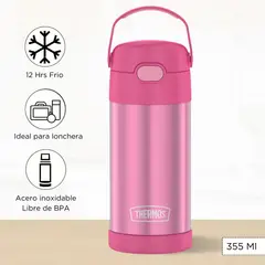 THERMOS - Tomatodo Termico para Niños Funtainer 355 Ml Rosado