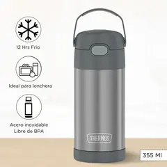 THERMOS - Tomatodo Termico para Niños Funtainer 355 Ml Gris
