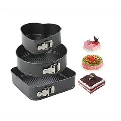 GENERICO - Moldes para pasteles de 3 pcs