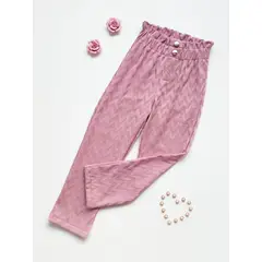 KIDS MASHMELO - Pantalón Labrado Pretina Volteada para Niña