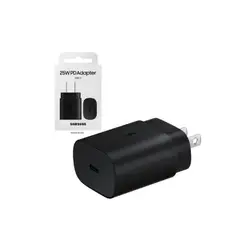 SAMSUNG - Cargador de Pared Tipo C 25W para S23 Fe Negro