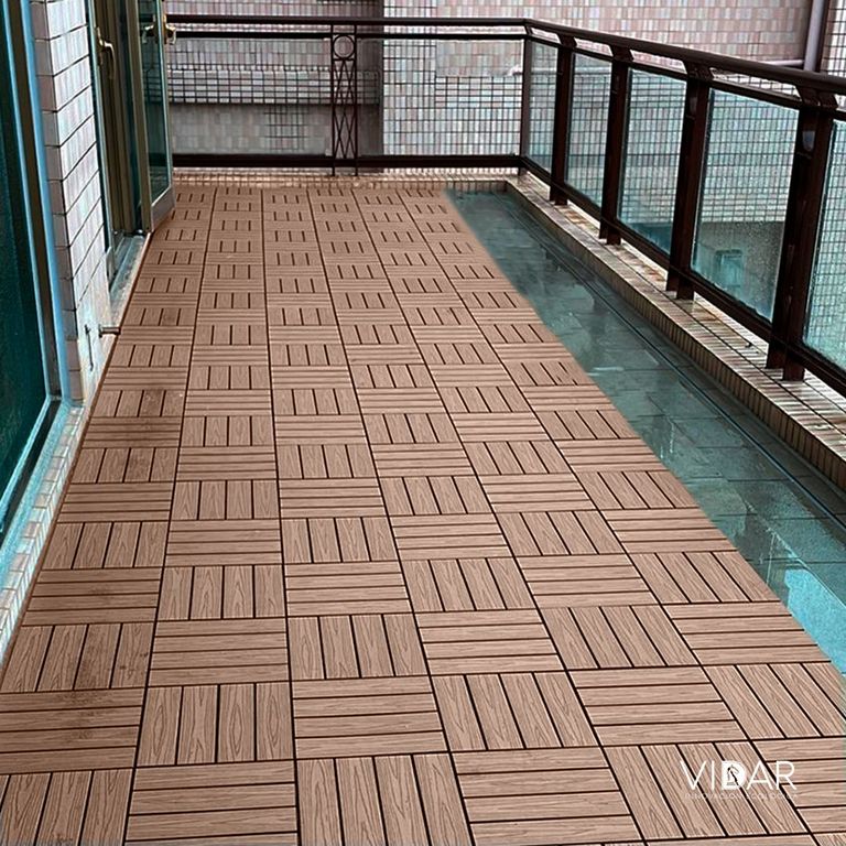 BALDOSAS DECK WPC CANELO VENTA POR CAJA DE 0.99 m2