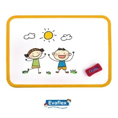 EVAFLEX - Pizarra Acrílica 42x32cm Amarilla para Niños