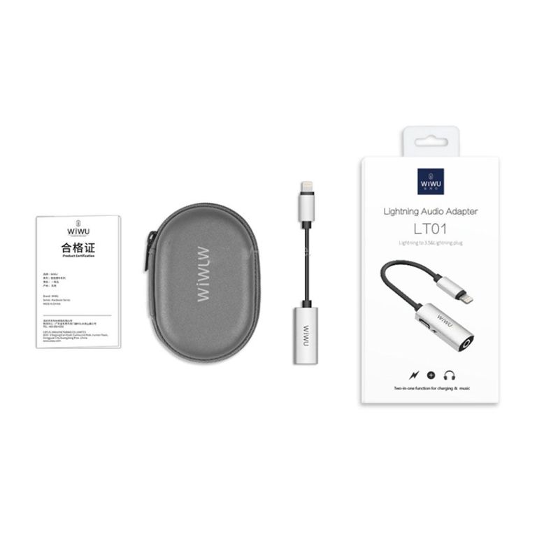 Adaptador Con Entrada Audio 35mm Y Lightning