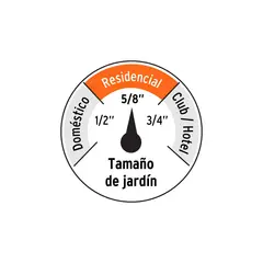 TRUPER - Manguera 5/8" super reforzada 4 capas 20 m conexiones metal