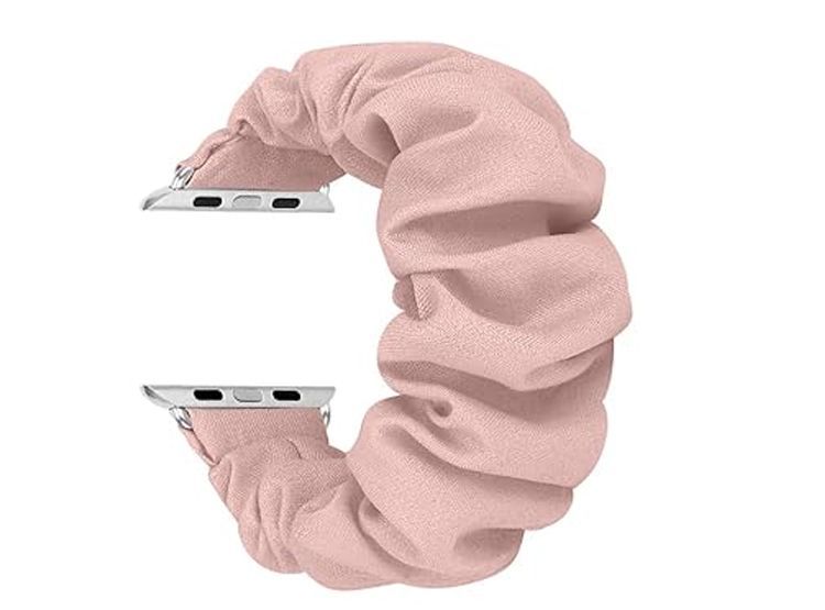Correa Para Apple Watch 38mm Premium Scrunchies Elástica - Nude
