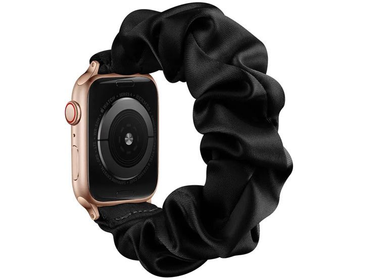 Correa Elástica Coletero Para Apple Watch 44mm - Negro