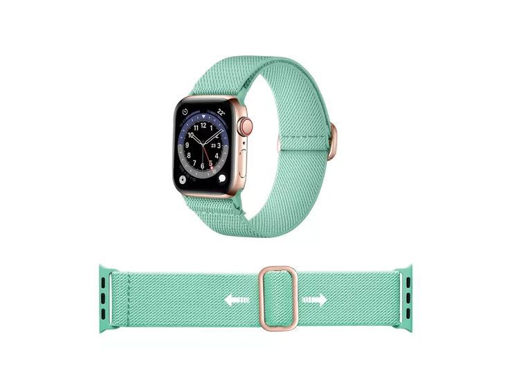 Correa Nylon Elastica Para Apple Watch 49mm - Menta