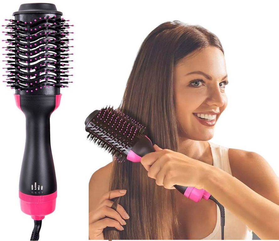 Peine secador de cabello cepillo para alizar y ondular 3 en1