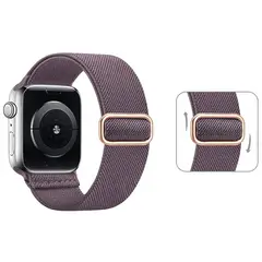 GENERICO - Correa Nylon Elastica para Apple Watch 38mm - Lila