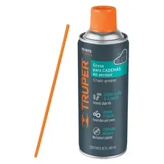 TRUPER - Spray Lubricante 400 ml (14oz) Cadena Moto 101975