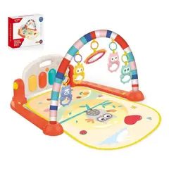 HUANGER - GIMNASIO DE BEBÉ CON PIANO MUSICAL BÚHO HE0651 ANARANJADO