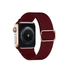 GENERICO - Correa Nylon Elastica para Apple Watch 49mm - Guinda