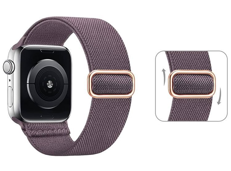 Correa Nylon Elastica para Apple Watch 49mm - Lila