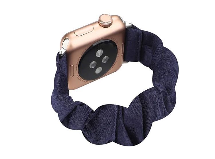 Correa para Apple Watch 45mm Scrunchies Elástica - Azul