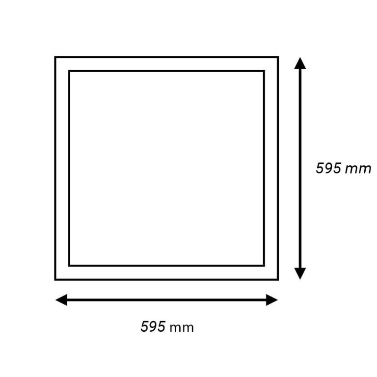 Ecoligtht Panel Led Empotrable 48W 60x60 4000k Luz Neutra