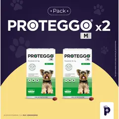 PROTEGGO - ANTIPULGAS PARA PERROS - 45 Mg. (2 – 4.5 kg.) PACK X 2