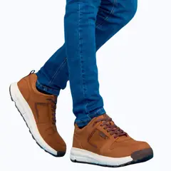 VIALE - Zapatilla Casual JOSE-038 Cafe Homme Cuero