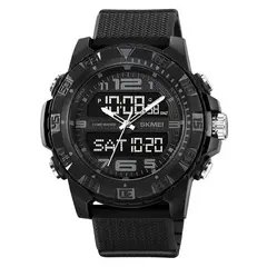 Skmei - Reloj Raptor 2162 Dual Multifunción 3 Horarios - Negro