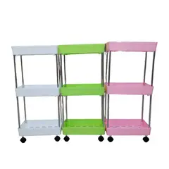 GENERICO - ORGANIZADOR MULTIFUNCIONAL GRANDES DE 3 PISOS CON RUEDAS