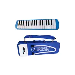 CALIFORNIA - Melodica de 32 teclas azul "CALIFORNIA"