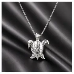 FERNANDA ROMERO JOYAS Y ACCESORIOS - Collar Tortuga Sabiduría y paciencia elaborado en Plata Nacional