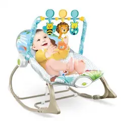 IDEAL - SILLA MECEDORA VIBRADORA MUSICAL ROCKER LEÓN