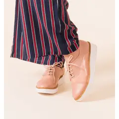KAWKI - ZAPATOS DE MUJER OXFORD DIVERSION NUDE PUNTA CHAROL