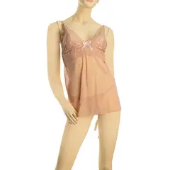 GENERICO - Babydoll Sexy Mujer - Color Piel Talla S