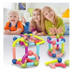 GENERICO - Bloques Imantados de Construcción de 64 pcs