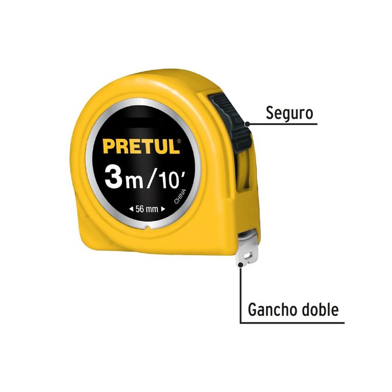 Wincha Cinta Métrica 3 metros Amarillo