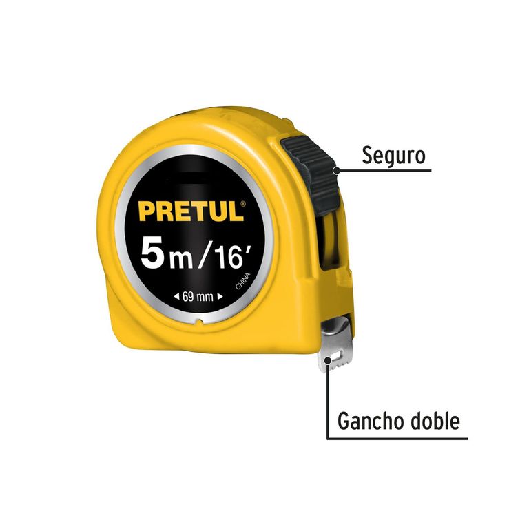 Wincha Cinta Métrica 5 metros Amarillo