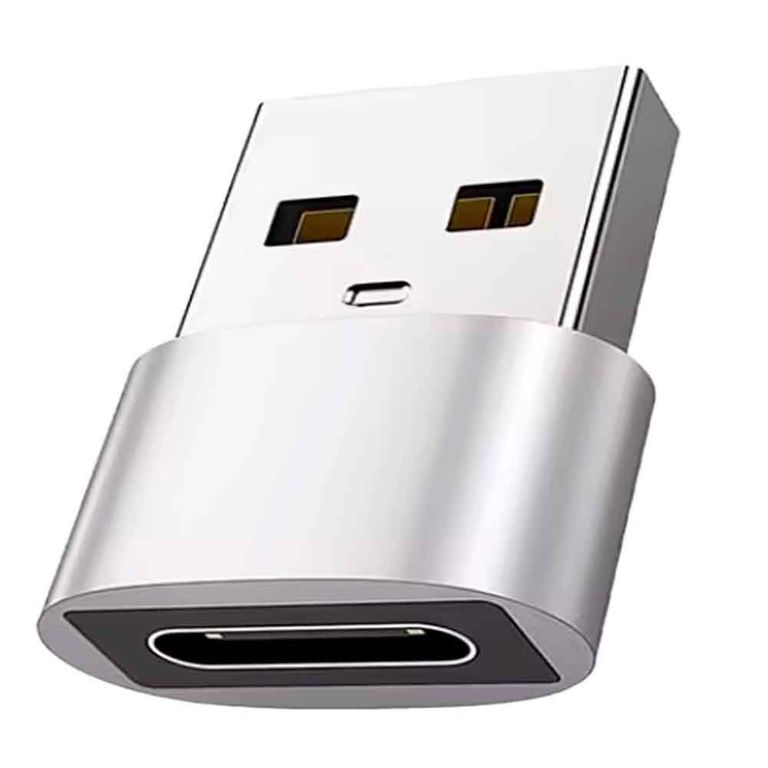 Adaptador USB A macho a USB C Hembra