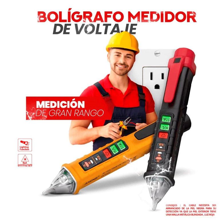 Detector de Voltaje Eléctrico Portable