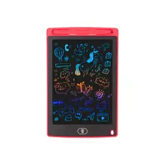 GENERICO - Tablet Pizarra Lcd Dibujo para Niños 12 Pulgadas ROJO