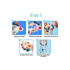 GENERICO - JUGUETE DE ACTIVIDADES 5 EN 1 CON CUERDAS - JUEGA Y EXPLORA