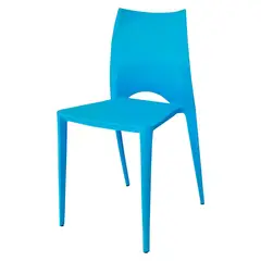 ARKIMUEBLES - Silla de polipropileno modelo Valerie celeste
