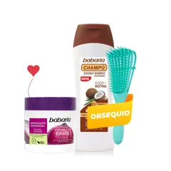 BABARIA - Duo Shampoo Coco más Mascarilla de Cebolla + Regalo