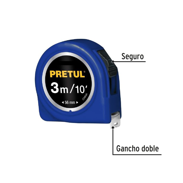 Wincha Cinta Métrica 3 metros Azul
