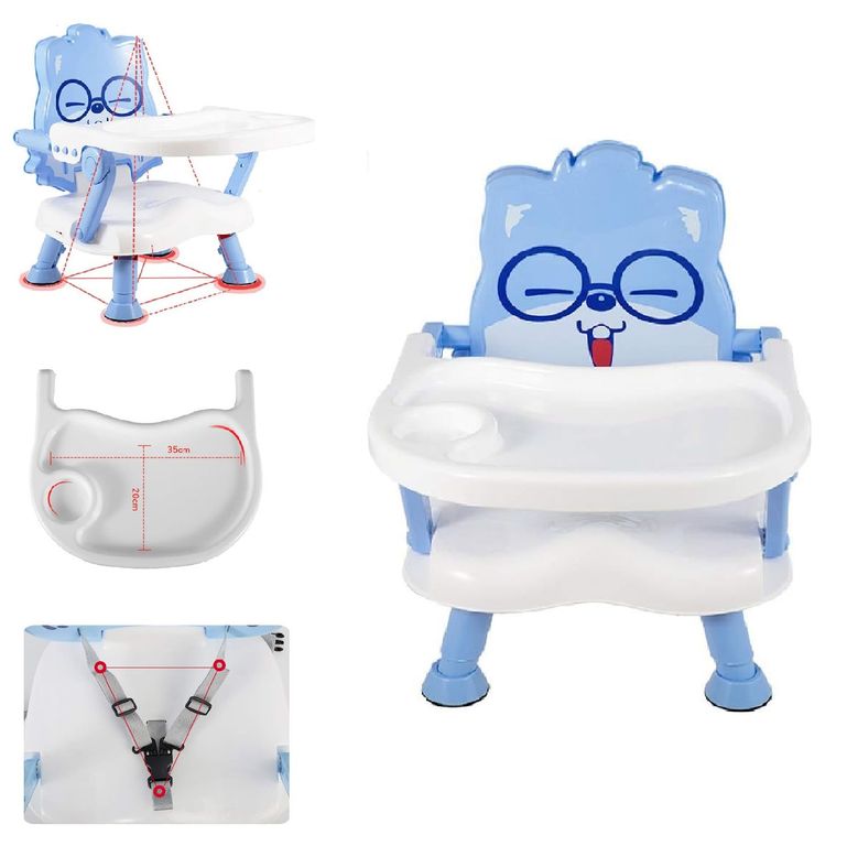 Comedor para bebés Mesa y silla 2 en 1-Azul