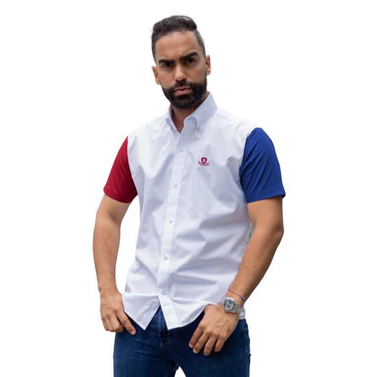Camisa Manga Corta Piero Biani 100% Algodón Pima Hombre