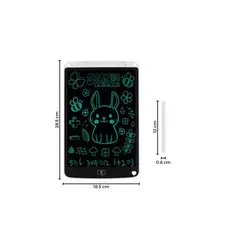 GENERICO - Tablet Pizarra Lcd Dibujo para Niños 12 Pulgadas NEGRO