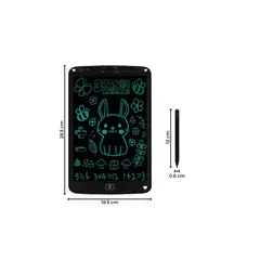 GENERICO - Tablet Pizarra Lcd Dibujo para Niños 12 Pulgadas NEGRO