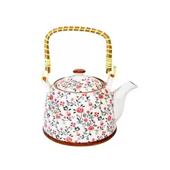 IMPORTADO MC - Tetera Diseño Oriental Flores Rojas Yu-hua